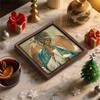 Decorative Painting of Orthodox icons,Consecrated Icon "Guardian Angel",Photo Frame painting,Christian Wall Art,20cm*20cm,Spiritual Decor Gift