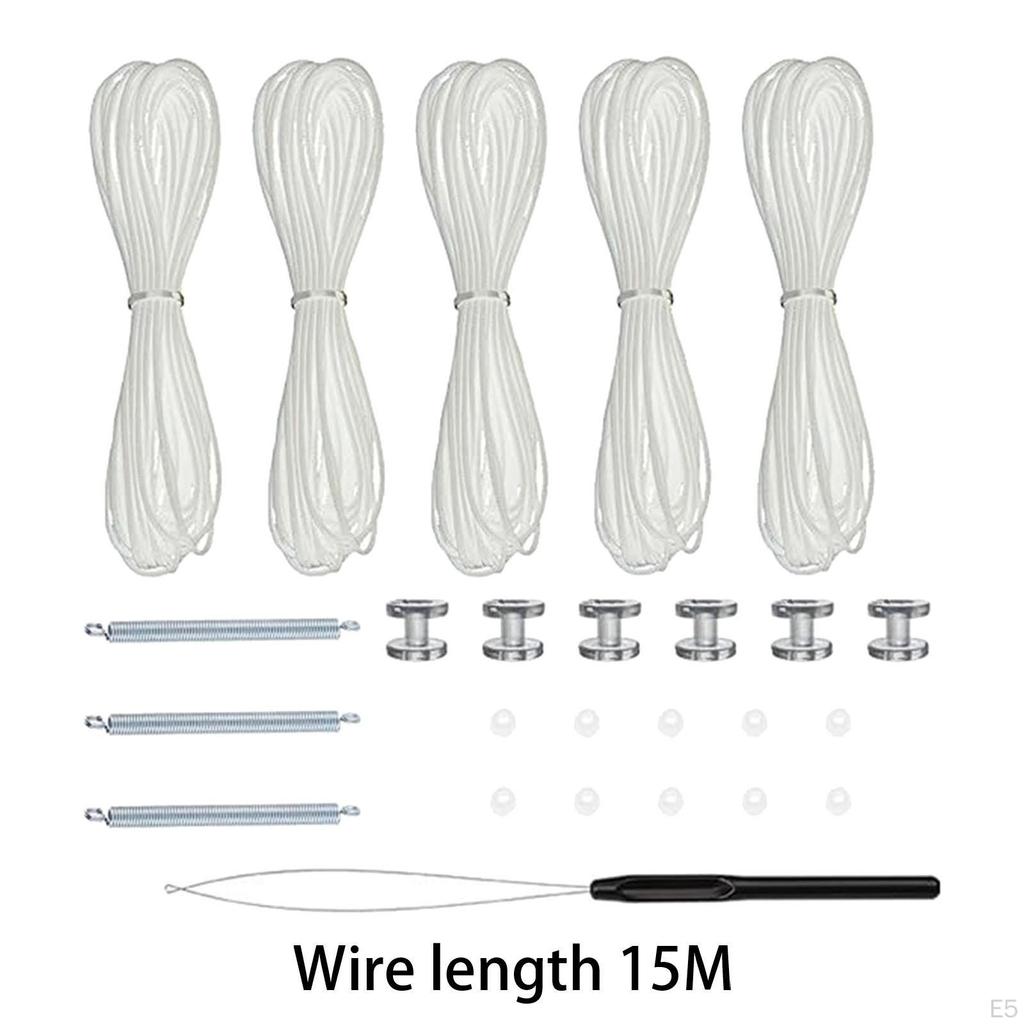 RV Pleated Shade Repair Kit Blind String First Aid Cord Bushings Retainers Cords Hardware