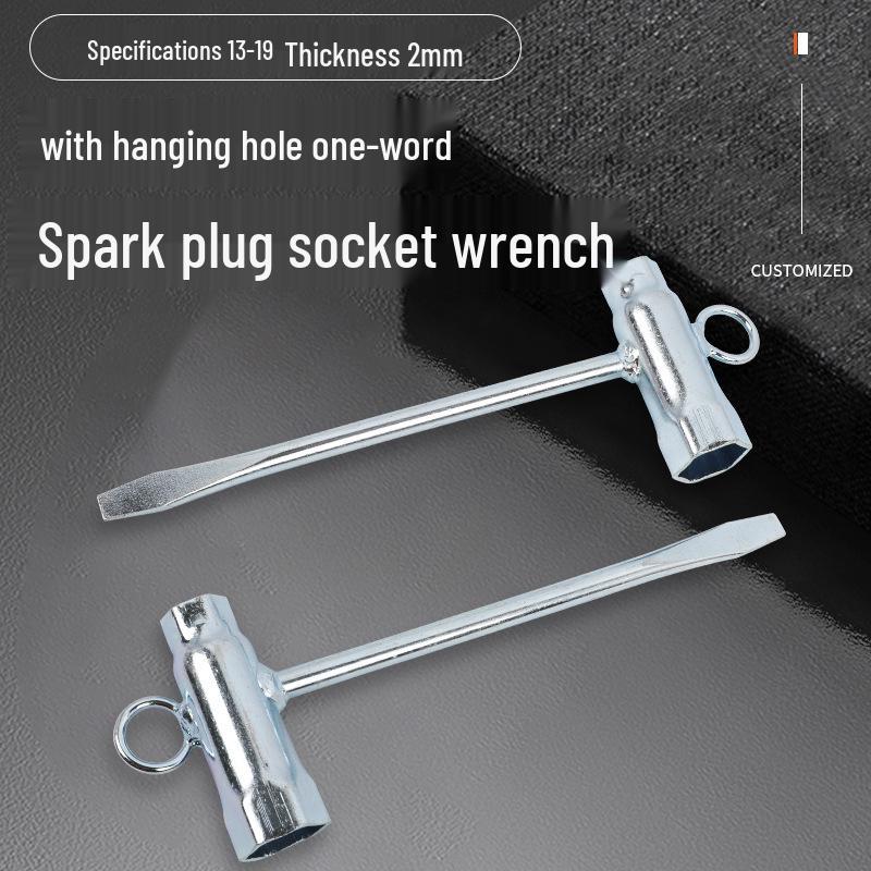 

Cross-Border Spark Plug Socket Wrench & Chainsaw Hook Tool Set 13-19 Socket Welding Eyelet Flathead