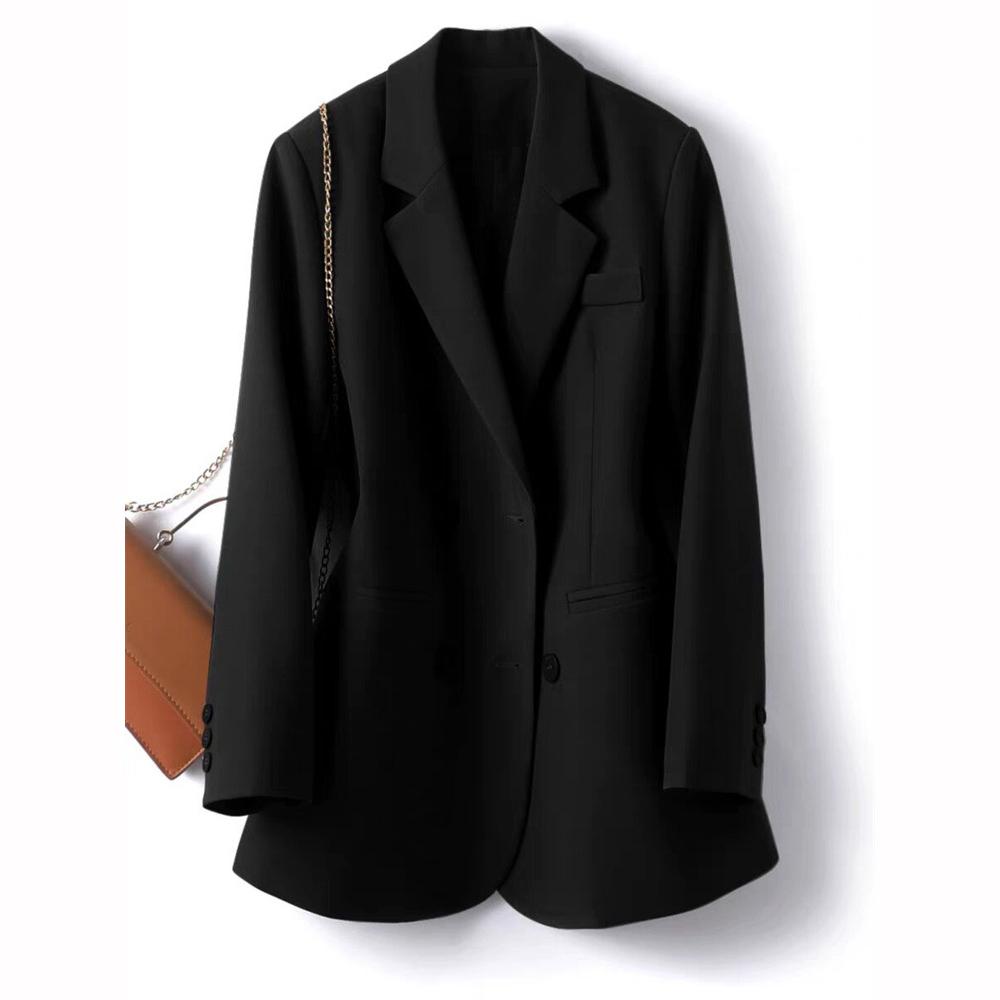 Frühling Herbst Damen Blazer Lässig Umlegekragen Langarm Anzugjacke Damen Oberbekleidung Büro Dame Blazer