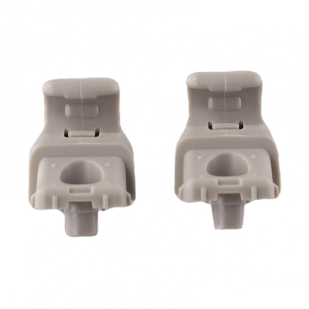2pcs Sun Visor Clips Brand New Grey Screw On Sun Visor Hook 113099300A