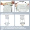Stainless Steel Jelly Strainer Stand with Nylon Reusable Filter Bag Stable Triangular Design Kitchen Filter Holder for Nut Milk Juices Cheese Yogurt