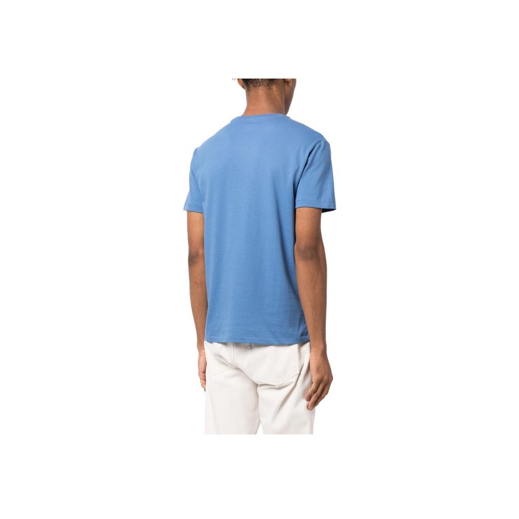 Polo Ralph Lauren Ss24 Solid Color Logo Embroidered Crew Neck Casual Short Sleeve T-Shirt Men T-Shirts Blue 710671438-318
