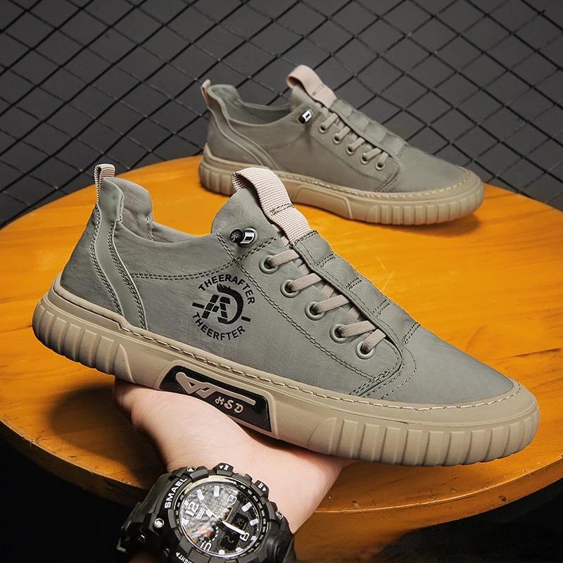 Fashion Men's Sneakers Canvas Breathable Casual Shoes Men's Slip On Walking Flats That's Shoes Vulcanized Shoes Fashion Men's Shoes2025