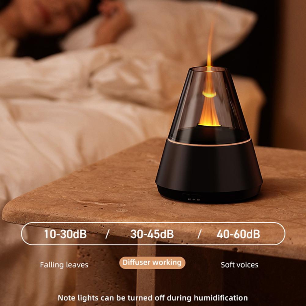 Cool Mist Humidifier with Candle Light Aromatherapy Diffuser Auto Off Air Diffuser Humidifier for Bedroom Living Room Office