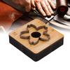 Leather Cutting Mold with   Wood Base Flower Shape Punching Die for Making Keychain Bag Decorations