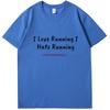 Rolig Sarkastisk Jag Älskar Att Vara Full Hatar Att Springa T-shirt Sommar Grafiska T-shirts Mode T-shirts Toppar Bomull Nya Skjortor Och T-shirts