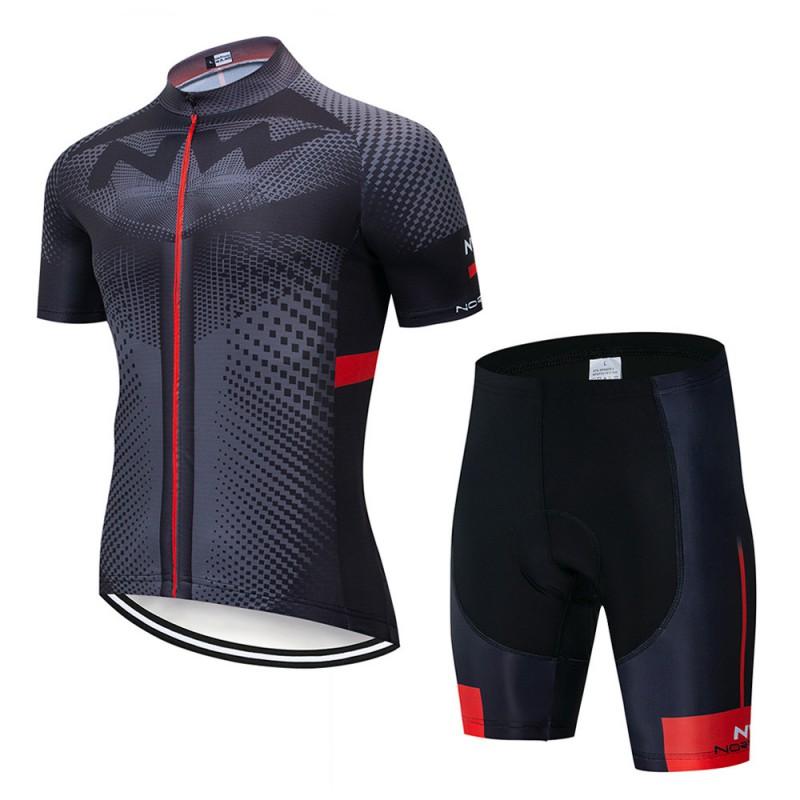 Men Women Cycling Jersey Set Short Sleeve Breathable Quick Dry Compression Fit Bike Wear