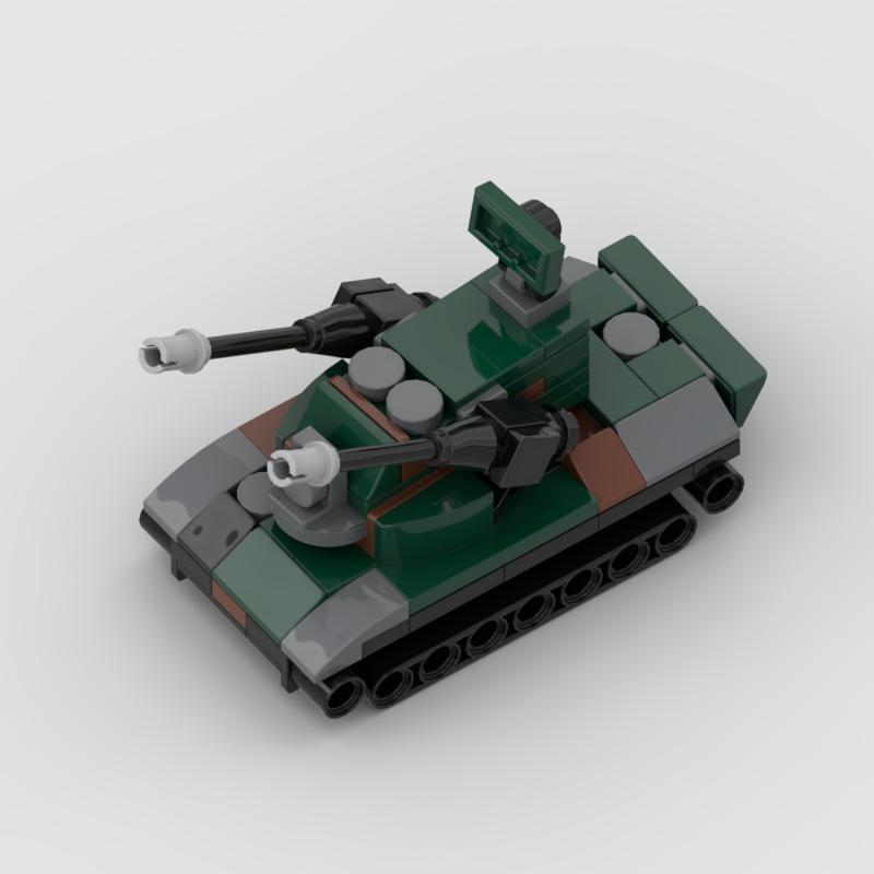 Panzermodell Luftabwehr Gepard Militärserie MOC Bausteine Kinder Lernspielzeug zum Zusammenbauen Schreibtischdekorationen