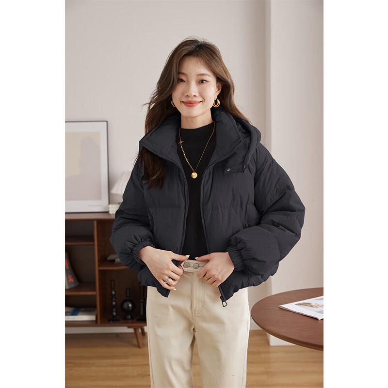 Yiliteng Women's Petite White Duck Down Puffer Jacket