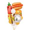 Bbq Pig Balloon Summer Outdoor Bbq Party Balloon Beer Vegetable Theme Aluminum Film Balloon Set Sauce Bottle