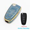 For Ford Mondeo Focus 3 Mk3 Kuga Fiesta Escape Ecosport Tpu Remote Car Key Case Cover Keyless Auto Shell Fob Holder Accessories