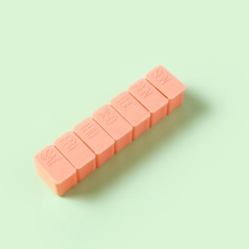 Weekly Pill Box Travel Medicine Storage Pill Case Organizer Drug Container Tablet Dispenser Plastic Independent Lattice