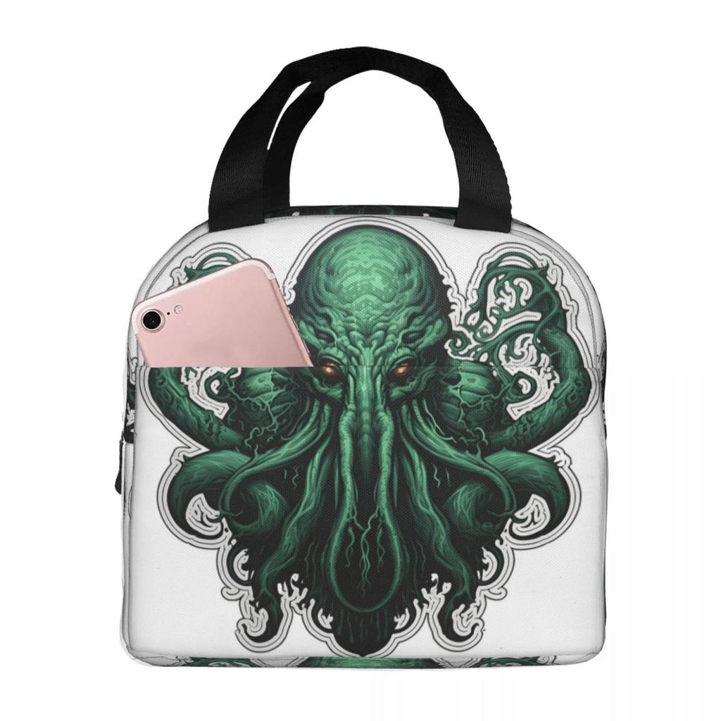 Cool H.P. Lovecraft The Call Of Cthulhu Insulated Lunch Bag for Women Office Cooler Thermal Food Box Tote Lunch Boxes Container