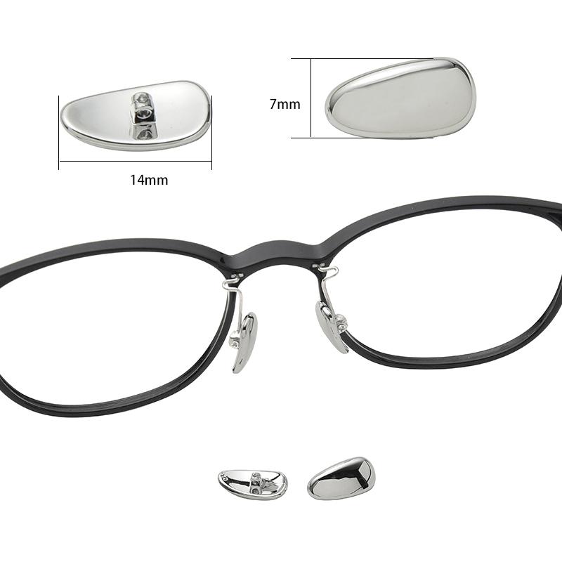 Kovová Ultra Light Support Leaf Protiskluzová nosní podložka Pokročilé antialergické sluneční brýle Příslušenství pro podporu očí