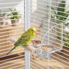 Anti-Slip Stand Parrot Feeding Bowl 304 Stainless Steel Bird Food Container Foraging Toy