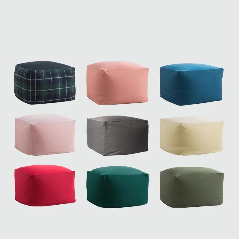 Japanese Style Soft Lazy Sofa Cozy Single Chair Unfilled Lounge Bean Bag Sofa Cover Home Pouf Couch Tatami Living Room Furniture
