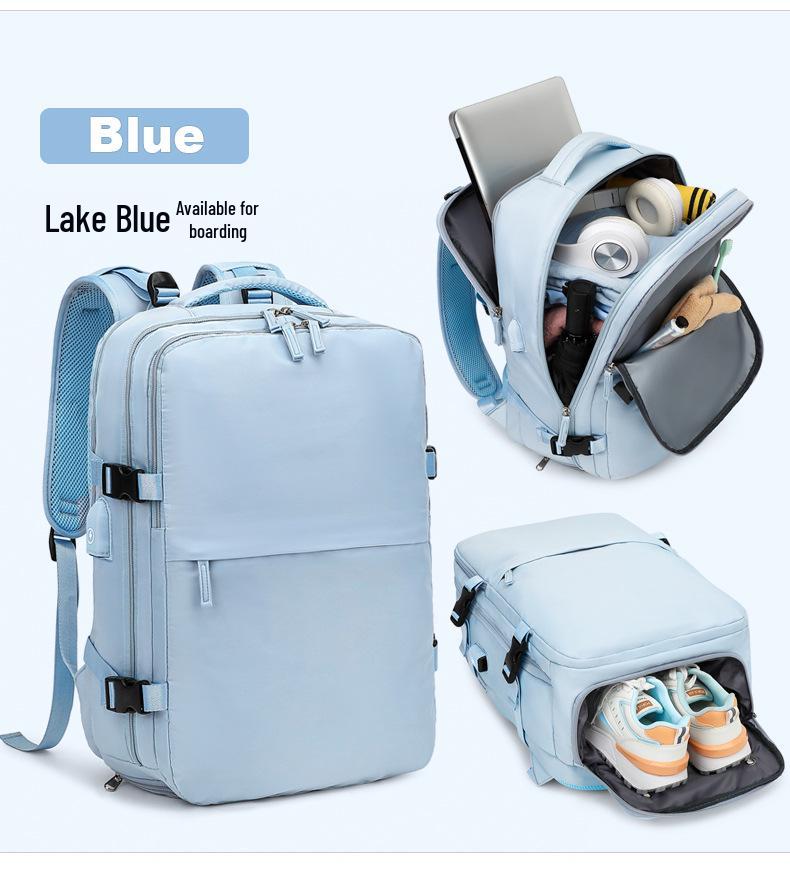 Girls' Extra Large Multifunctional Backpack with Wet/Dry Separation - Nylon, Waterproof, Ideal for Short Trips & School