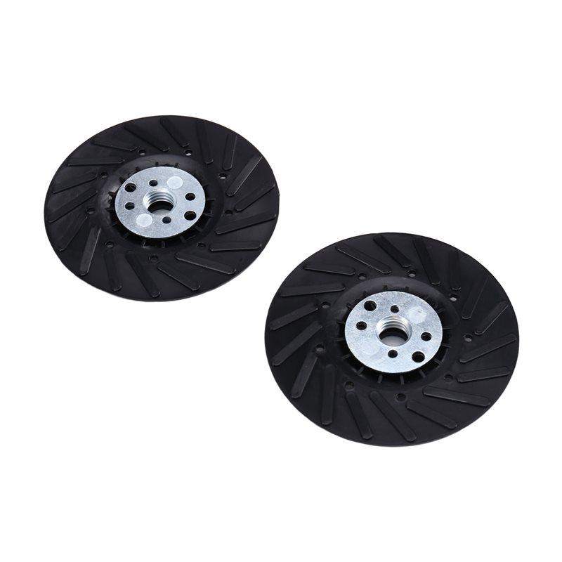 

A34R For , BHA,4.5 X 5/8 - 11 Angle Grinder Backing Pad(2PCS) Ribbed Replacement Parts чорний
