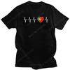 Trendy Tshirt Men Heartbeat Portugal Country Flag T Shirt Short Sleeves Soft Cotton Tshirt Summer Portuguese Heart Family Tops