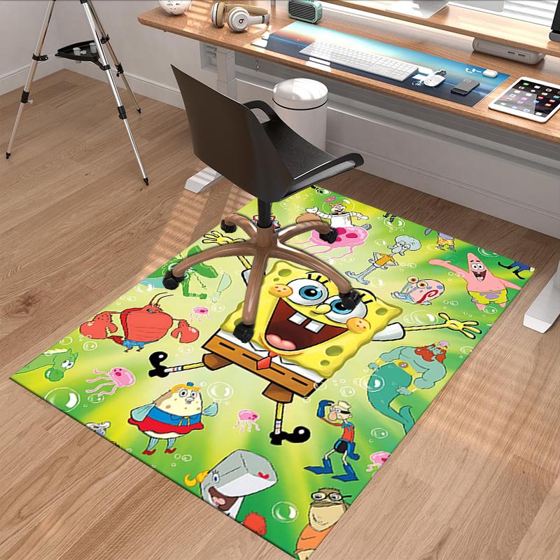 Spongebob Squarepants Adventure Carpet For Playroom Bedroom Living Room Sofa Home Decorkids Game Area Rug Nonslip Floor Mat