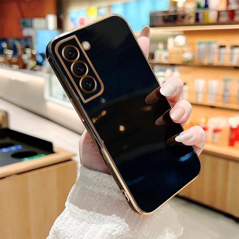Überzugshülle für Samsung Galaxy S22 S23 Ultra S21 S20 FE Plus A53 5G Luxus weiche Silikon-Stoßstangenabdeckung