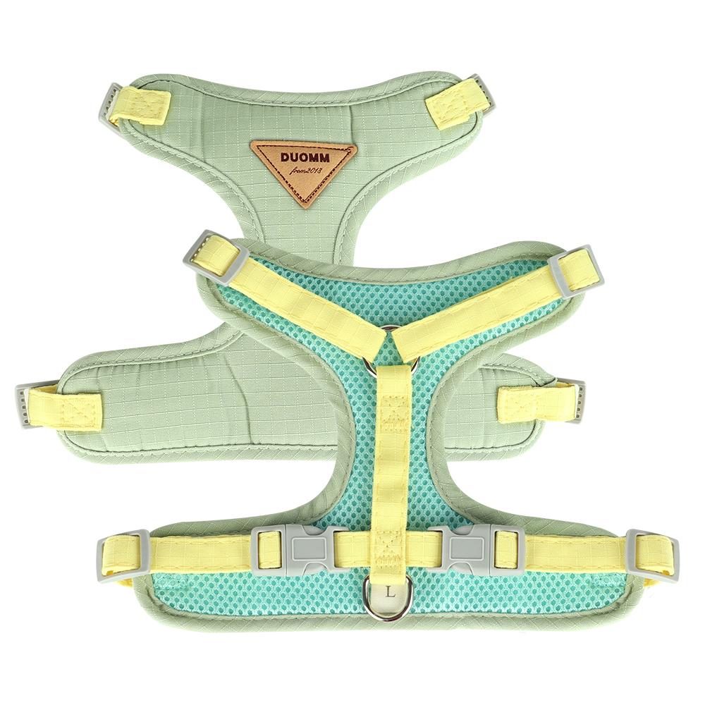 Breathable Nylon Mesh Dog Cat Harness Leash Set Soft Suede Fabric Puppy Cat Harnesses Vest Lead For Small Medium Dogs Cats