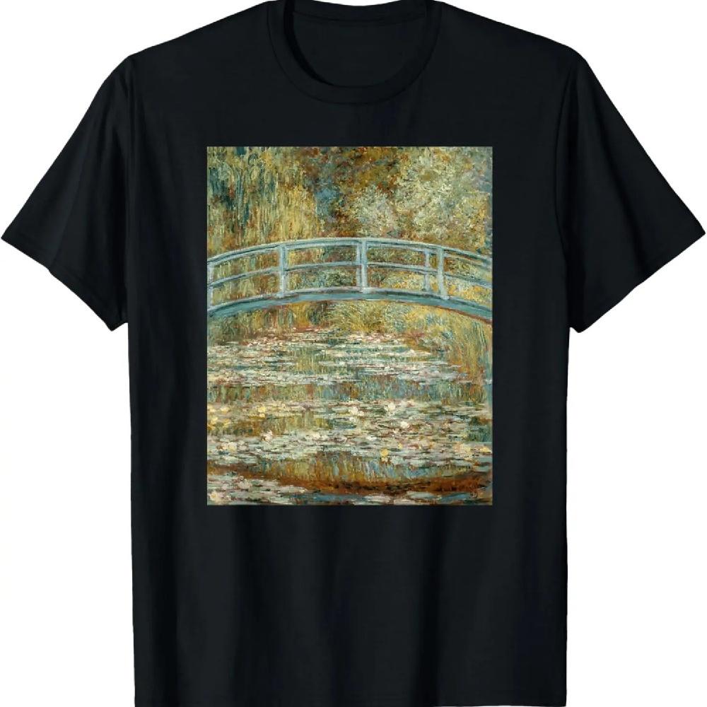 

Monet s The Water-Lily Pond Modern Art Painting T-Shirt XXXXXL чёрный