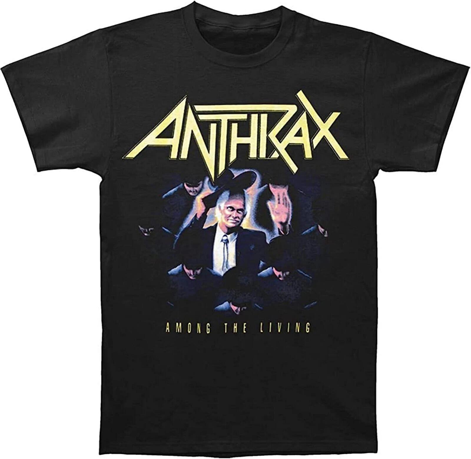 ANTHRAX cd cvr AMONG THE LIVING Official SHIRT SMALL new nbp S