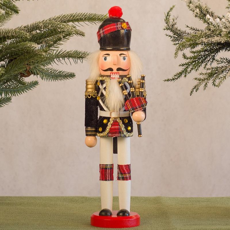 1Pcs 30Cm Cartoon Walnut Soldier Home Decoration Christmas Ornament Wooden Nutcracker Puppet Desktop Decor