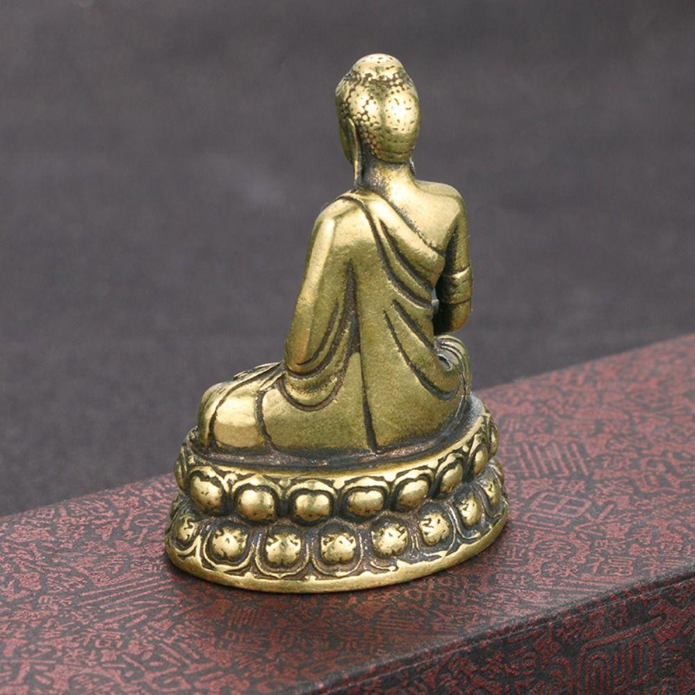 Car Decoration Micro-carving Buddha Trinkets Desktop Decor Sitting Buddha Figurine Sakyamuni Statue