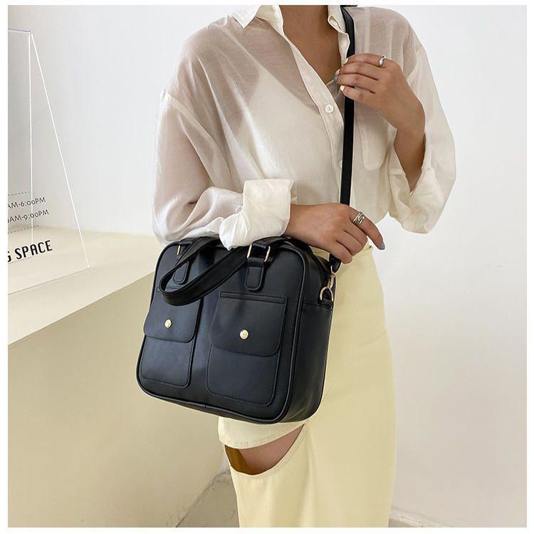 Large Capacity Women's Bag New Trendy Fashionable Style Handheld One Shoulder Commuter Bag Collent Student Classroom Bags