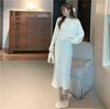 Pullover Sweater Knitted Sling Dress Set