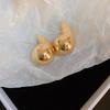 Acrylic Water Drop Silver Needle Stud Earrings Simple Ins Niche Earrings