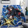 Naruto Flannel Blanket Comfortable Print Cozy for Picnic Travel Home Bedroom Sofa Chair.-TING