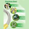 Flexible Stainless Steel Water Transfer Hose Maintains Consistent Water Flows For Sprinkler Systems And Outdoor Faucets