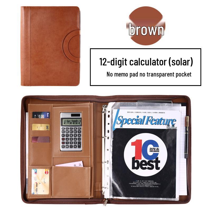 Manufacturer A4 Manager Zippered Business Ring Binder & Clipboard