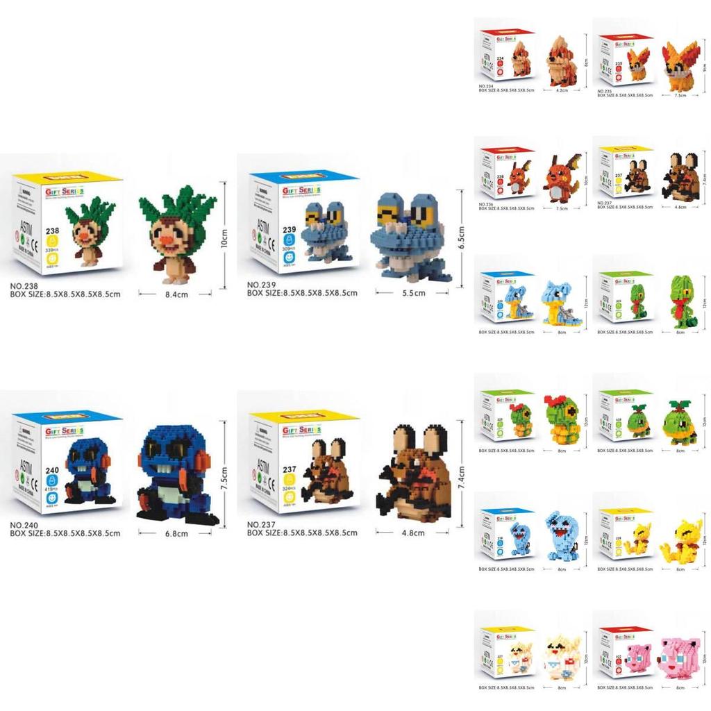 Pokemon Micro Block Buildable Toy Set For Collectors And Giftgiving