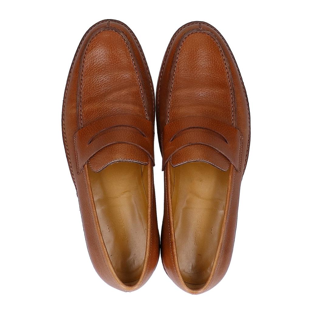 JOHN LOBB BORNEO Zapatos Mocasines Penny de Cuero Borneo 7 MarrónUsado