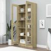 Display Cabinet Sonoma Oak 82.5 X 30.5 X 185 Cm Engineered Wood