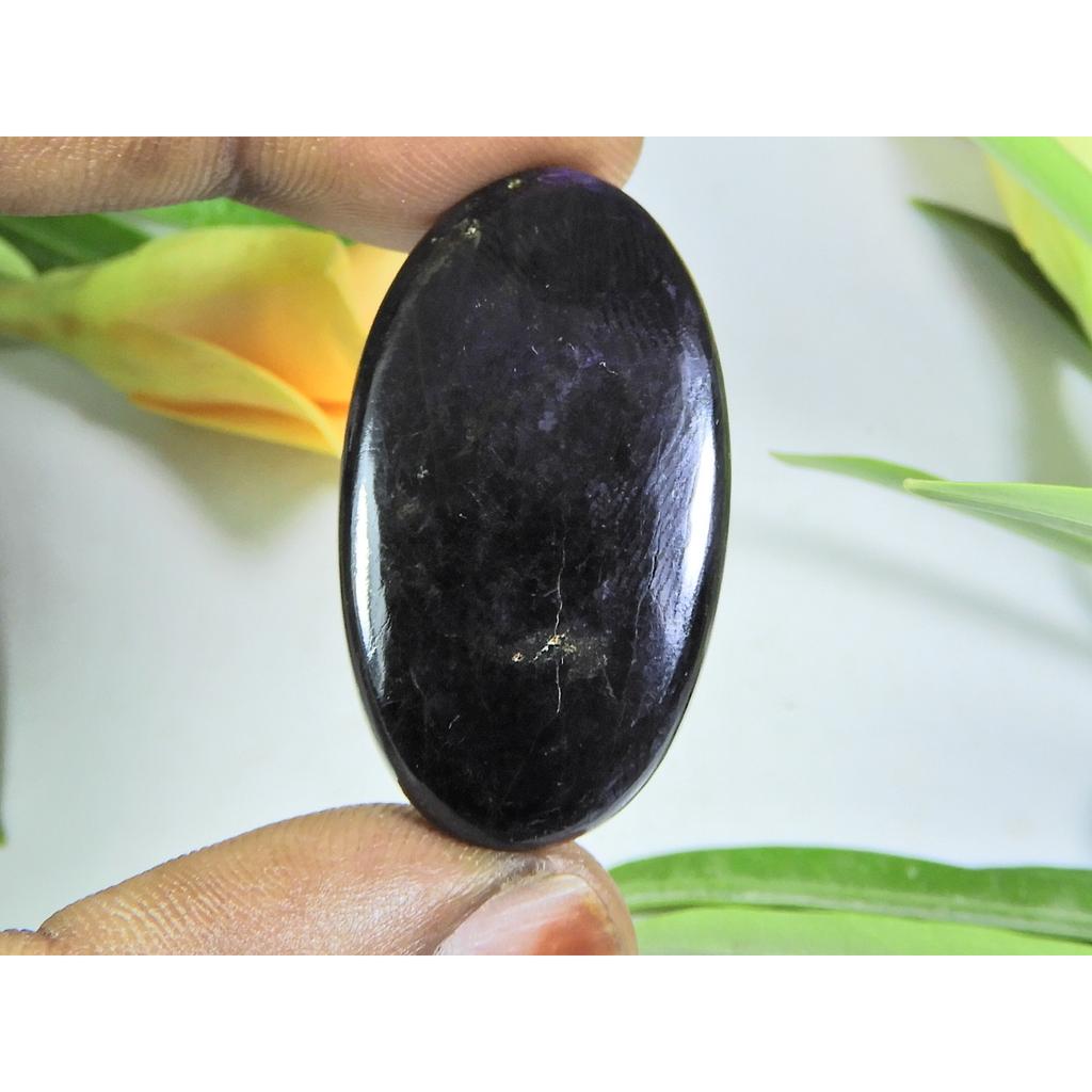 58Cts. Natural Purpurite Oval Cabochon Loose Jewelry Gemstone 21X39X05 MM B-226