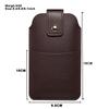 Slim Outdoor Leather Fanny Pack with Card Slots & Magnetic Buckle Phone Case