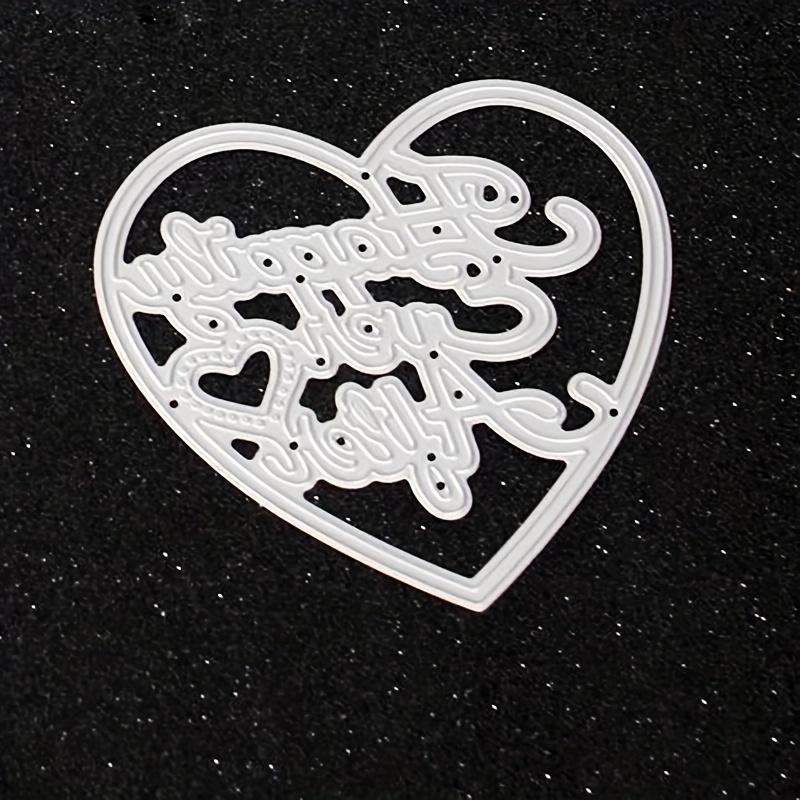 Hollow Out Heart Cutting Stencil DIY Scrapbook Album Paper Card Diary