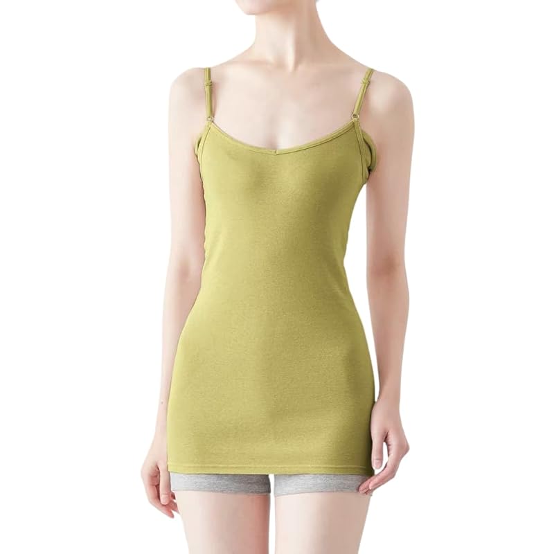 

[Belle Maison] camisole ladies cotton water absorption quick drying deodorant sweat absorbing innerwear salary list Inner camisole/tank top olive M