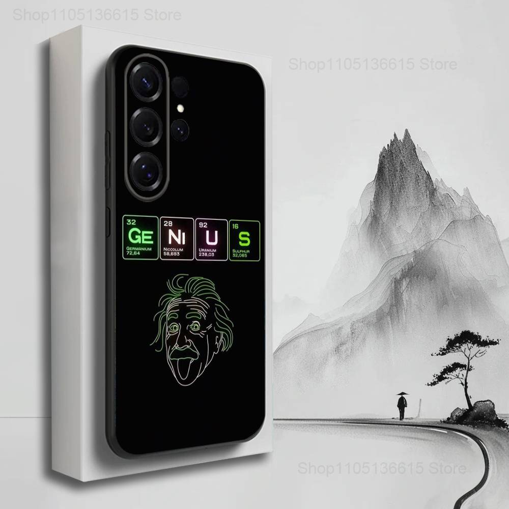 

Chemical Elements Art Case For Samsung S22,S25,S24,S23,Ultra,FE,S20,S10,Plus,S21,S9,Lite,Soft Silicone Black SamsungS9