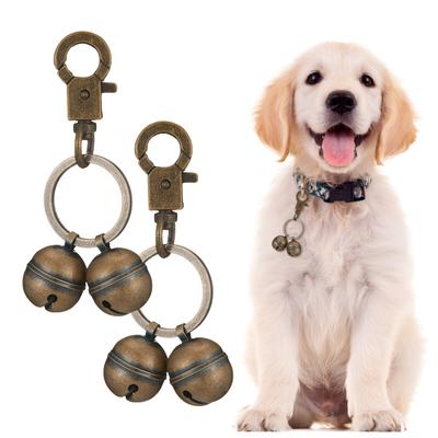 Pet Collar Bell Extra Loud Pet Tracking Bell Copper Bells with Lobster
