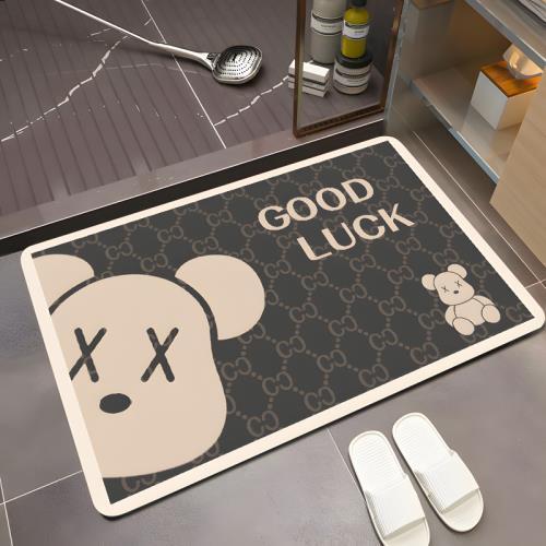 Diatom mud absorbent floor mat bathroom toilet door non-slip quick-drying upholstered toilet toilet small carpet household