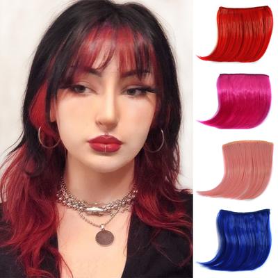 Extensions capillaires synthétiques colorées à clipser, courtes, en fibre haute température, accessoires capillaires pour femmes