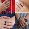 Titanium Steel Rotating Chain Ring Set for Men and Women - 9 Pieces (2024 Fashion)