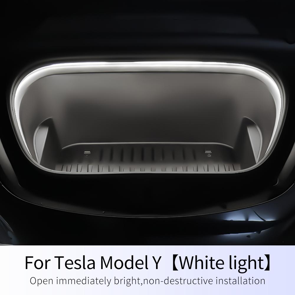2.4M LED Car Front Trunk Light Strip Easy Tall Modified Lighting for Tesla Model 3 Y Waterproof Neon Lamp Front Trunk LED